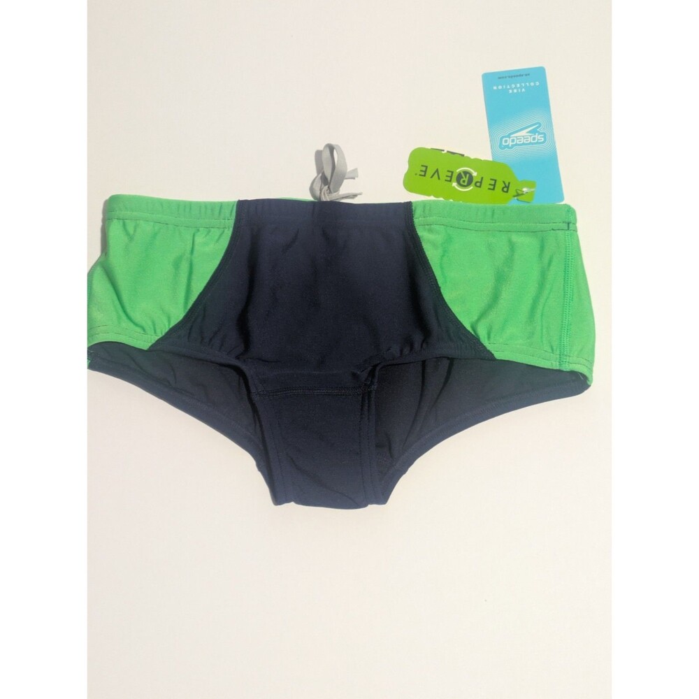 Speedo Vibe Collection Colorblock Swim Brief Fake Green Men's 28